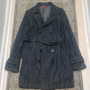 Guess Jeans Denim Trench Coat